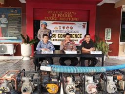 Polres Parigi Moutong Tangkap Dua Pelaku Pertambangan Ilegal di Tinombo Selatan