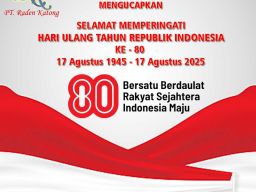 PT Raden Katong Ucapkan Selamat Memperingati HUT Kemerdekaan RI ke 80