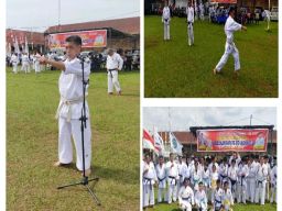 Kapolsek Pancur Batu Terlibat Ujian Kenaikan Tingkat Perguruan Wadokai Karatedo Indonesia