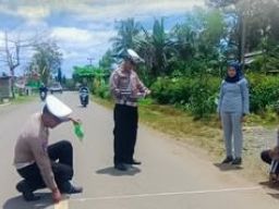 Satlantas Polres Banggai Pelaku Tabrak Lari di Desa Beringin Jaya