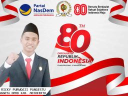 Ricky Purwoaji Pangestu Mengucapkan Dirgahayu Republik Indonesia ke 80
