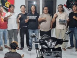 Polsek Mentok Ungkap Pelaku Pencurian Motor di Kelurahan Sungai Daeng