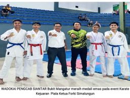 Bukit Maratur Siantar Merebut Emas Ketua FORKI Simalungun