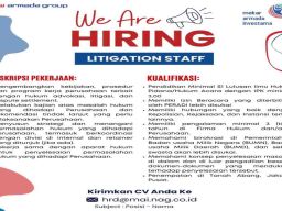 Dibutukan Litigation Staff di PT Mekar Armada Investama