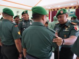 Personel Kodim Bangkalan Naik Pangkat di Hari Kesaktian Pancasila