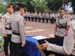 Sertijab Kapolsek Warunggunung dan Kapolsek Sobang