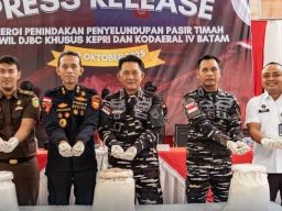 Kodaeral IV Batam Gagalkan Penyelundupan 25,9 Ton Pasir Timah