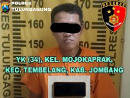 Pencuri Handphone Tertangkap Saat Kirab Bersih Nagari Tulungagung
