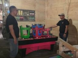 Polsek Pulau Raja Grebek Judi Meja Tembak Ikan di Desa Persatuan