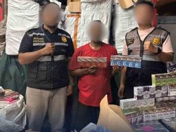 Penyelundupan Jutaan Batang Rokok Ilegal Digagalkan di Tol Semarang