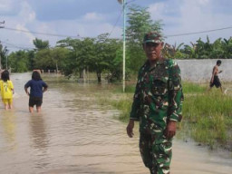 Banjir Melanda Sejumlah Desa di Kabupaten Gresik