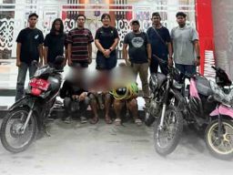 Tiga Pencuri Motor di Kelurahan Timbau Dibekuk Polres Kutai Kartanegara