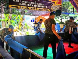 Polres Trenggalek Grebek Arena Sabung Ayam di Desa Pogalan