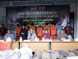 Polda Banten Tetapkan 8 Orang Tersangka Tambang Ilegal