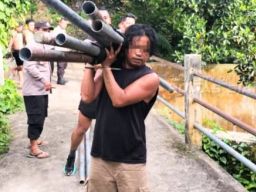 Polres Pematangsiantar Tangkap Terduga Pencuri Besi Jembatan