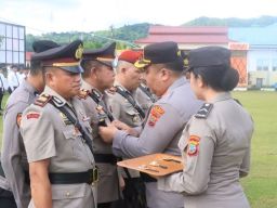 Serah Terima Jabatan Kasat di Polres Bolaang Mongondow Utara