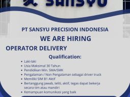 PT Sansyu Precision Indonesia Open Recruitment