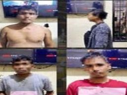 Empat Pencuri Kabel PJU Ditangkap Polres Kutai Barat