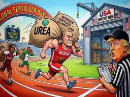 Pangsa Rusia dalam Ekspor Pupuk Nitrogen ke Amerika Serikat Naik