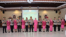 Polresta Denpasar Gelar Sertijab Kabagops dan Kapolsek Jajaran