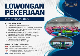 Nusa Crab Buka Lowongan Kerja sebagai Quality Control