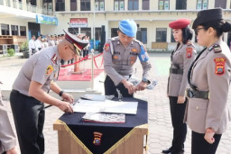Sertijab Kasat Res Narkoba dan Kasat Res PPA dan PPO Polres Tanah Karo