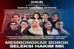 CALS Kritisi Penunjukan Adies Kadir sebagai Hakim Mahkamah Konstitusi