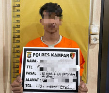 Polres Kampar Tangkap Pelaku Pencabulan di Kecamatan XIII Koto Kampar