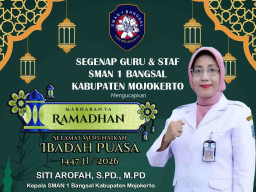 SMAN 1 Bangsal Mojokerto Ucapkan Selamat Menunaikan Puasa Ramadhan 1447 H