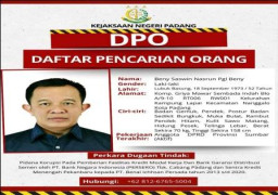 Oknum Anggota DPRD Sumatera Barat Jadi DPO Kejari Padang