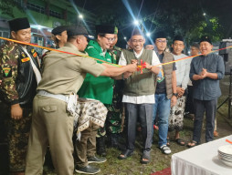 PDIP Pasuruan dan GP Ansor Kolaborasi Dirikan Posko Lebaran di Masjid Cheng Hoo
