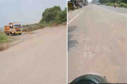 Ceceran Tanah dari Proyek Urug di Desa Krikilan Bahayakan Pengendara Motor