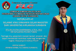 Iptu Rio Putra Dharmawan Raih Gelar Magister dari UNAIR Surabaya