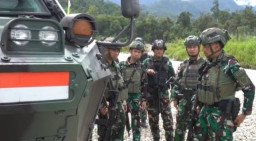 TNI Tempatkan Panser Anoa di Kawasan PT Freeport Indonesia