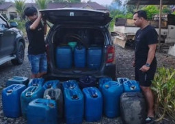 Polres Banggai Pelaku Penyalahgunaan Solar Asal Mamosalato