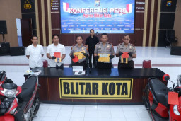 Polres Blitar Kota Ungkap Jaringan Curanmor Lintas Daerah