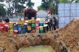 Polda Sumut Amankan Truk Pengangkut Mangga Ilegal Asal Thailand