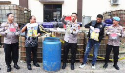 Polres Pringsewu Ungkap 3 Lokasi Penimbunan BBM Ilegal