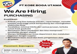 Butuh Tenaga Purchasing di PT Kobe Boga Utama
