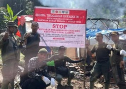 Polres Pesisir Selatan Berantas Tambang Emas Ilegal di Hutan TNKS