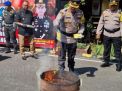 Polres Subang Musnahkan Barang Bukti Kejahatan