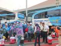 Kloter Pertama Jamaah Haji Embarkasi Surabaya Tiba di Asrama Haji Sukolilo