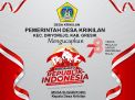 Kepala Desa Krikilan Beserta Perangkat Desa Mengucapkan Dirgahayu RI ke 78