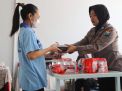 Polwan Gresik Gelar Bakti Kesehatan di Lapas Perempuan
