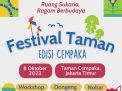 Festival Taman 2023 : Ajak Masyarakat Beraktifitas dengan Ragam Komunitas di Taman Cempaka, Jakarta Timur