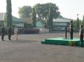 Kasrem 084/Bhaskara Jaya Membacakan Amanat Kepala Staf Angkatan Darat pada Upacara Bendera 17-an