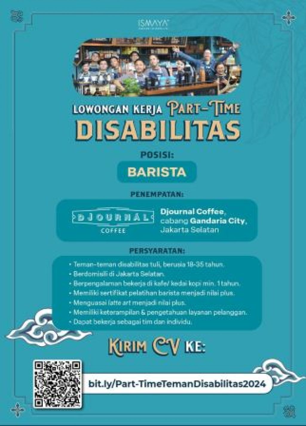 Lowongan kerja di ISMAYA Group