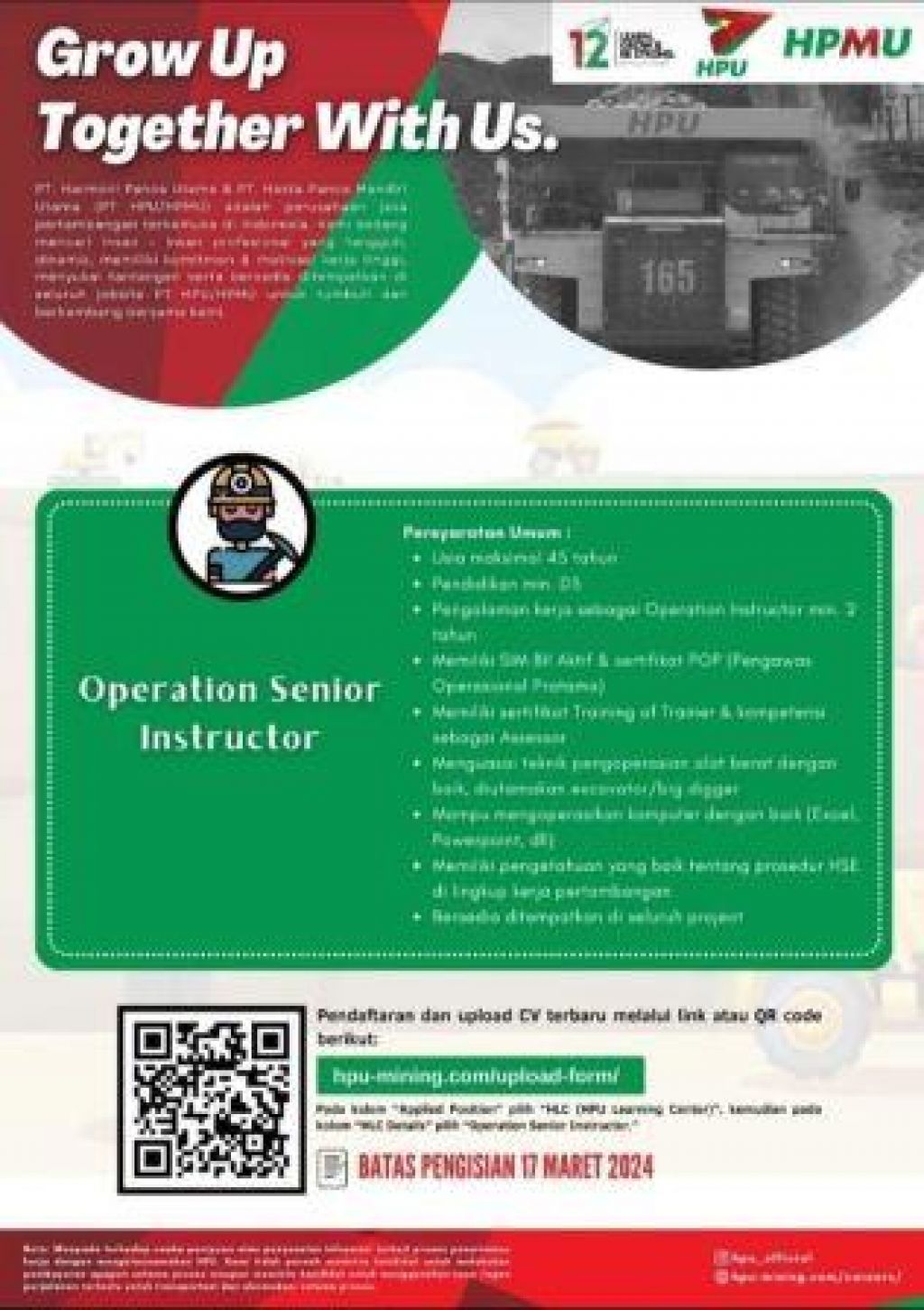 Lowongan PT Harmoni Panca Utama dan PT Hasta Panca Mandiri Utama