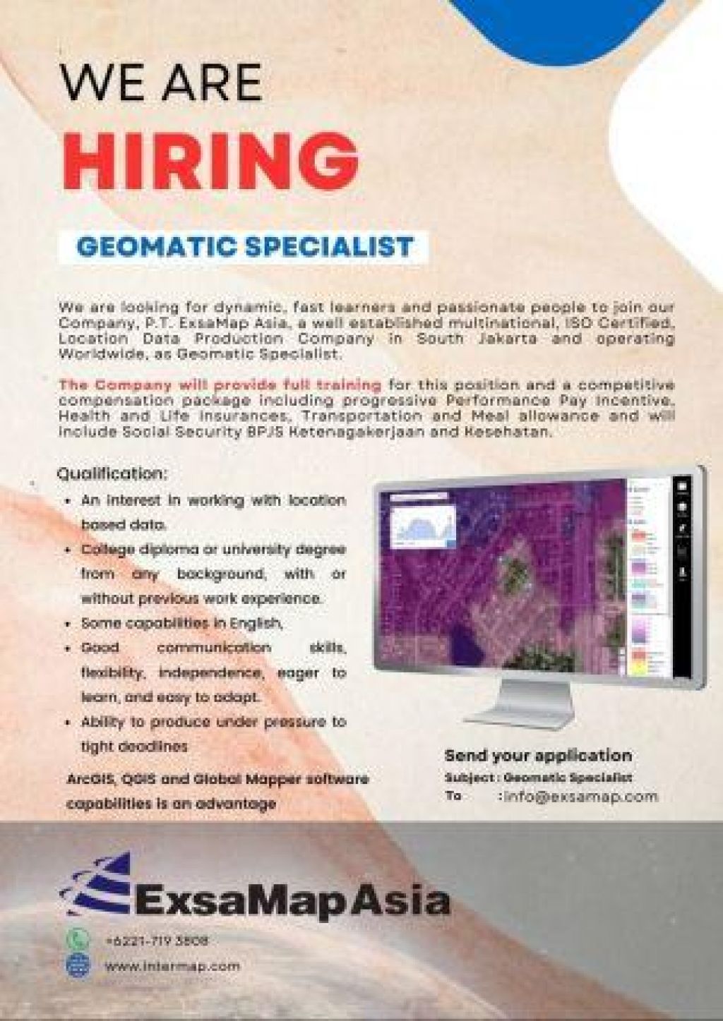 Lowongan kerja di ExsaMap Asia