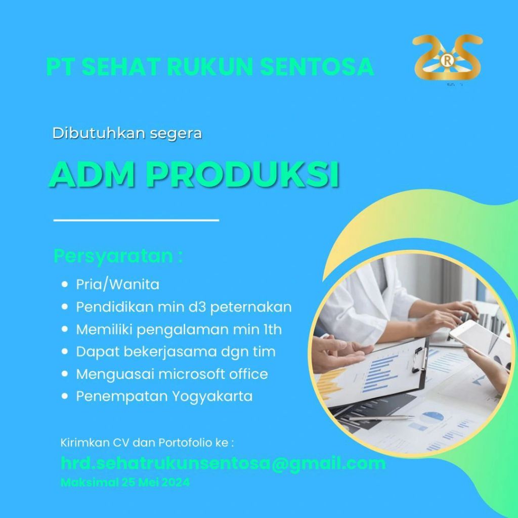 Lowongan kerja di PT Sehat Rukun Sentosa